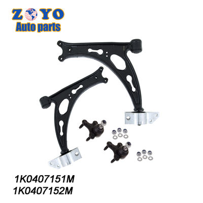 Volkswagen Golf Seat ALTEA Μπροστό κάτω χειριστήριο μπράτσο Μαύρη επιφάνεια E OE NO. 1K0407152M