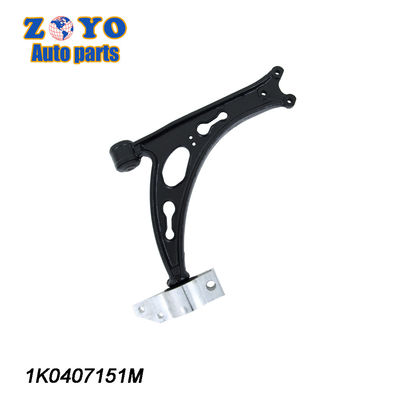 Volkswagen Golf Seat ALTEA Μπροστό κάτω χειριστήριο μπράτσο Μαύρη επιφάνεια E OE NO. 1K0407152M